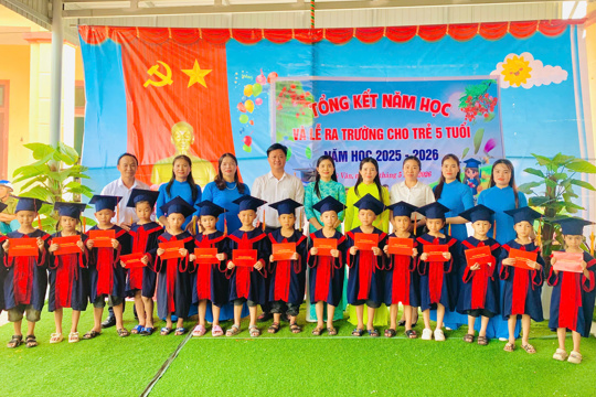 Trường Mầm non Kỳ Văn tổng kết năm học và lễ ra trường cho trẻ 5 tuổi năm học 2025 - 2026 