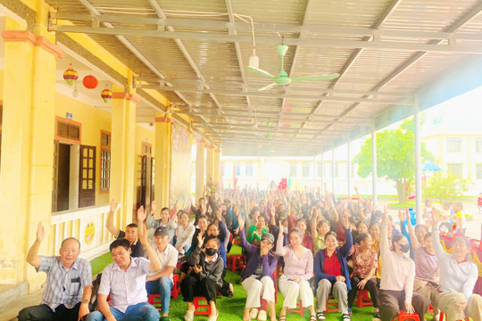Xã Kỳ Văn tổ chức hội nghị lấy ý kiến Nhân dân về dự thảo Đề án sáp nhập đơn vị sự nghiệp giáo dục trên địa bàn