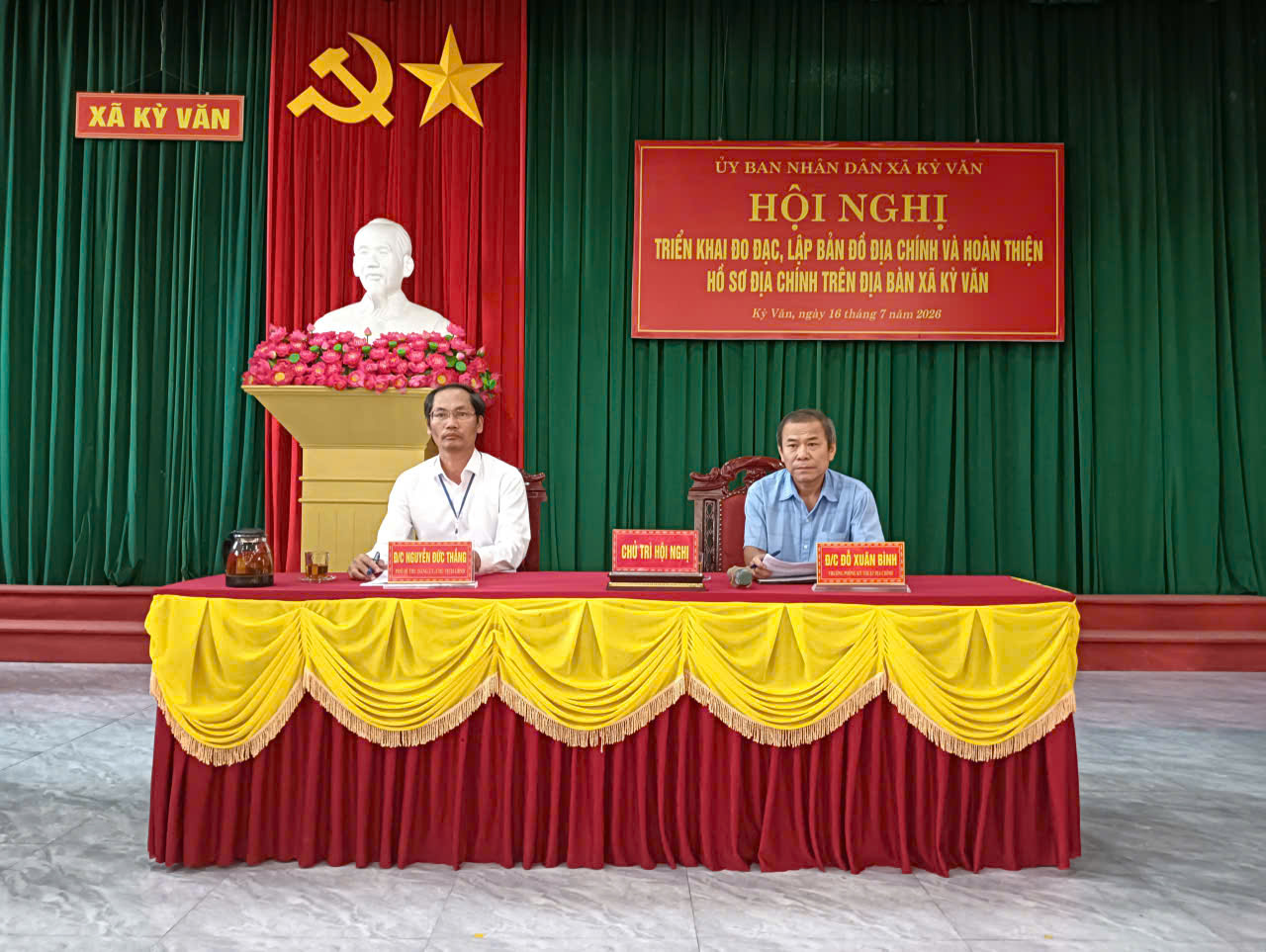 Xã Kỳ Văn triển khai đo đạc, lập bản đồ địa chính và hoàn thiện hồ sơ địa chính trên địa bàn 