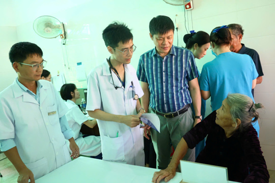 Đoàn xã Kỳ Văn phối hợp tổ chức chương trình khám, tư vấn sức khỏe và cấp phát thuốc miễn phí cho người có công trên địa bàn