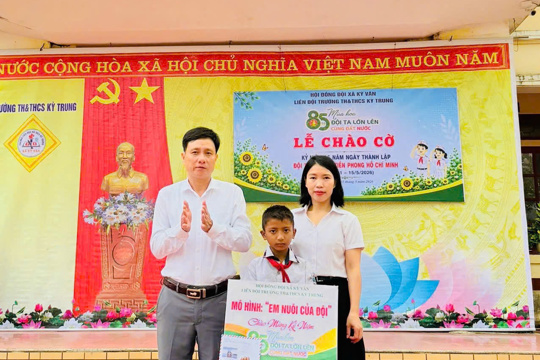 Mô hình “Em nuôi của Đội” – Lan tỏa yêu thương