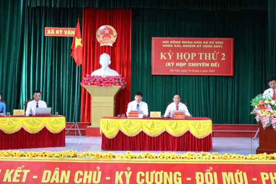 Hội đồng nhân dân xã Kỳ Văn khóa XXI tổ chức kỳ họp thứ hai (kỳ họp chuyên đề)