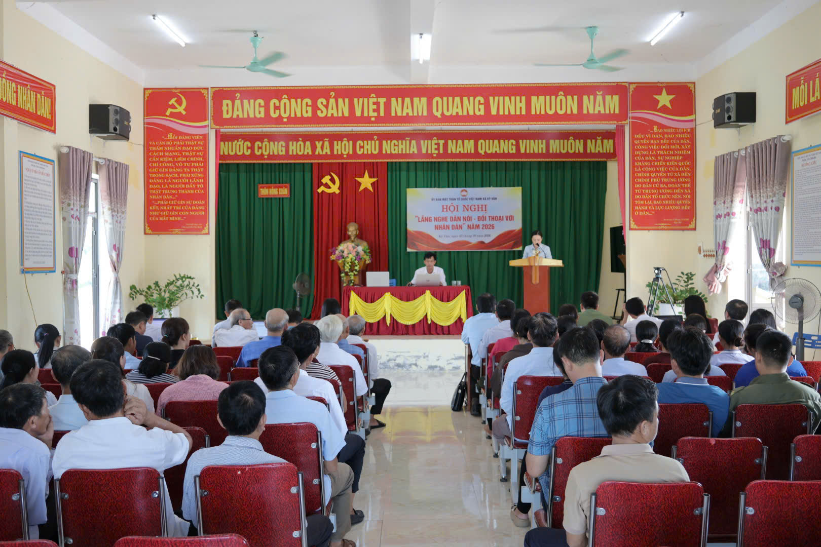 Xã Kỳ Văn tổ chức hội nghị “Lắng nghe dân nói – Đối thoại với Nhân dân” năm 2026