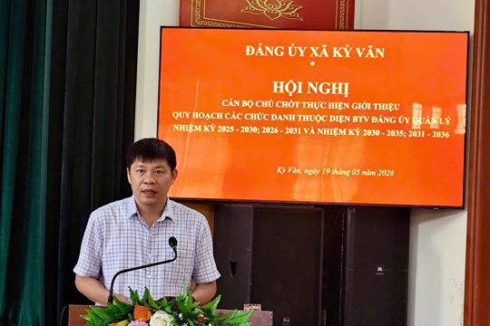 Xã Kỳ Văn tổ chức hội nghị quy hoạch cán bộ 