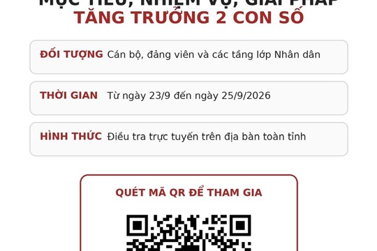 Điều tra dư luận xã hội về tình hình thực hiện mục tiêu, nhiệm vụ, giải pháp tăng trưởng 2 con số