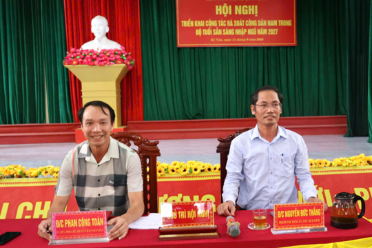 Xã Kỳ Văn tổ chức Hội nghị triển khai công tác rà soát công dân nam trong độ tuổi sẵn sàng nhập ngũ năm 2027
