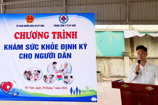 Xã Kỳ Văn tổ chức khám sức khỏe định kỳ toàn dân đợt 1 năm 2026