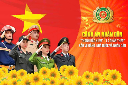 Tuyên truyền kỷ niệm 81 năm ngày truyền thống Công an Nhân dân và Ngày hội toàn dân bảo vệ ANTQ