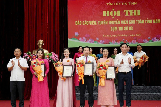 Sôi nổi Hội thi Báo cáo viên, tuyên truyền viên giỏi toàn tỉnh Hà Tĩnh Cụm thi số 03 