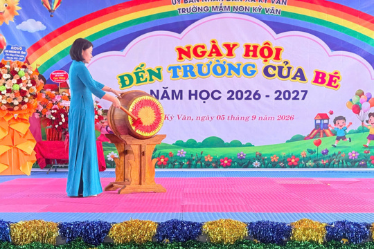Rộn ràng không khí ngày khai giảng năm học mới tại các điểm trường trên địa bàn xã Kỳ Văn 