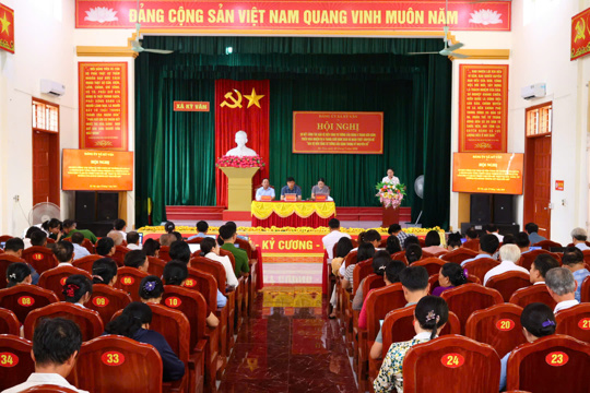 Đảng ủy xã Kỳ Văn sơ kết công tác bảo vệ nền tảng tư tưởng của đảng và quán triệt chuyên đề 