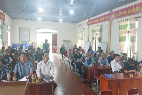 Lấy ý kiến về hạn mức đăng ký đất ở khu tái định cư thuộc dự án đường sắt tốc độ cao trục Bắc – Nam đoạn đi qua xã Kỳ Văn  