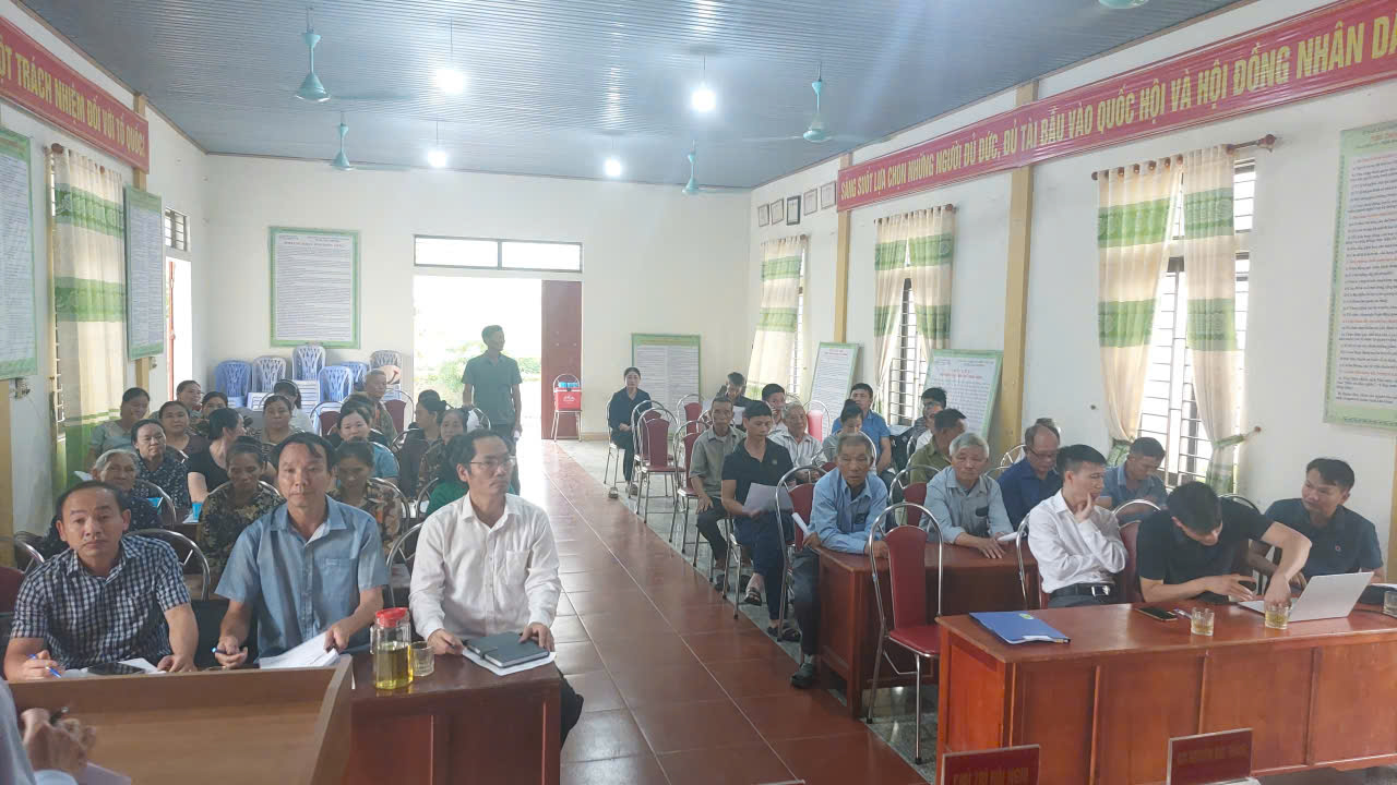 Lấy ý kiến về hạn mức đăng ký đất ở khu tái định cư thuộc dự án đường sắt tốc độ cao trục Bắc – Nam đoạn đi qua xã Kỳ Văn 