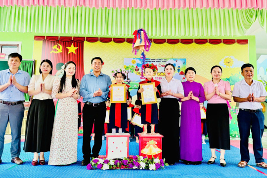 “Rung chuông vàng” sân chơi bổ ích cho trẻ 5 tuổi Trường Mầm non Kỳ Trung