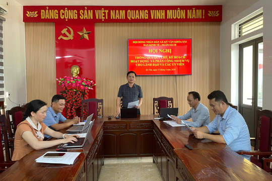 Ban Kinh tế ngân sách HĐND xã Kỳ Văn khóa XXI tổ chức hội nghị triển khai nhiệm vụ nhiệm kỳ 2026–2031