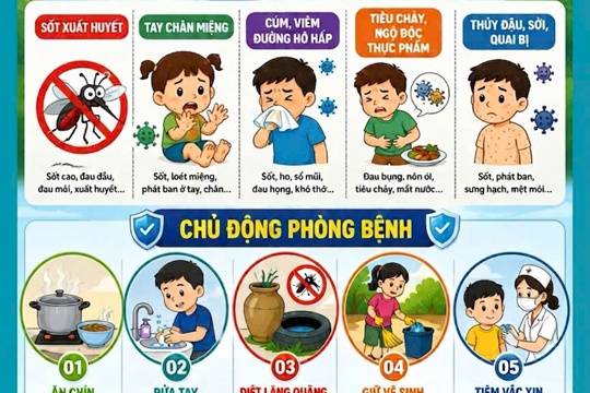 Chủ động phòng chống các dịch bệnh thường gặp trong mùa hè 