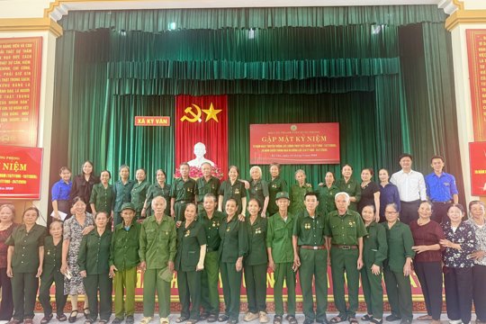 Hội Cựu Thanh niên xung phong xã Kỳ Văn tổ chức gặp mặt kỷ niệm 76 năm ngày truyền thống lực lượng TNXP Việt Nam và 58 năm chiến thắng ngã ba Đồng Lộc