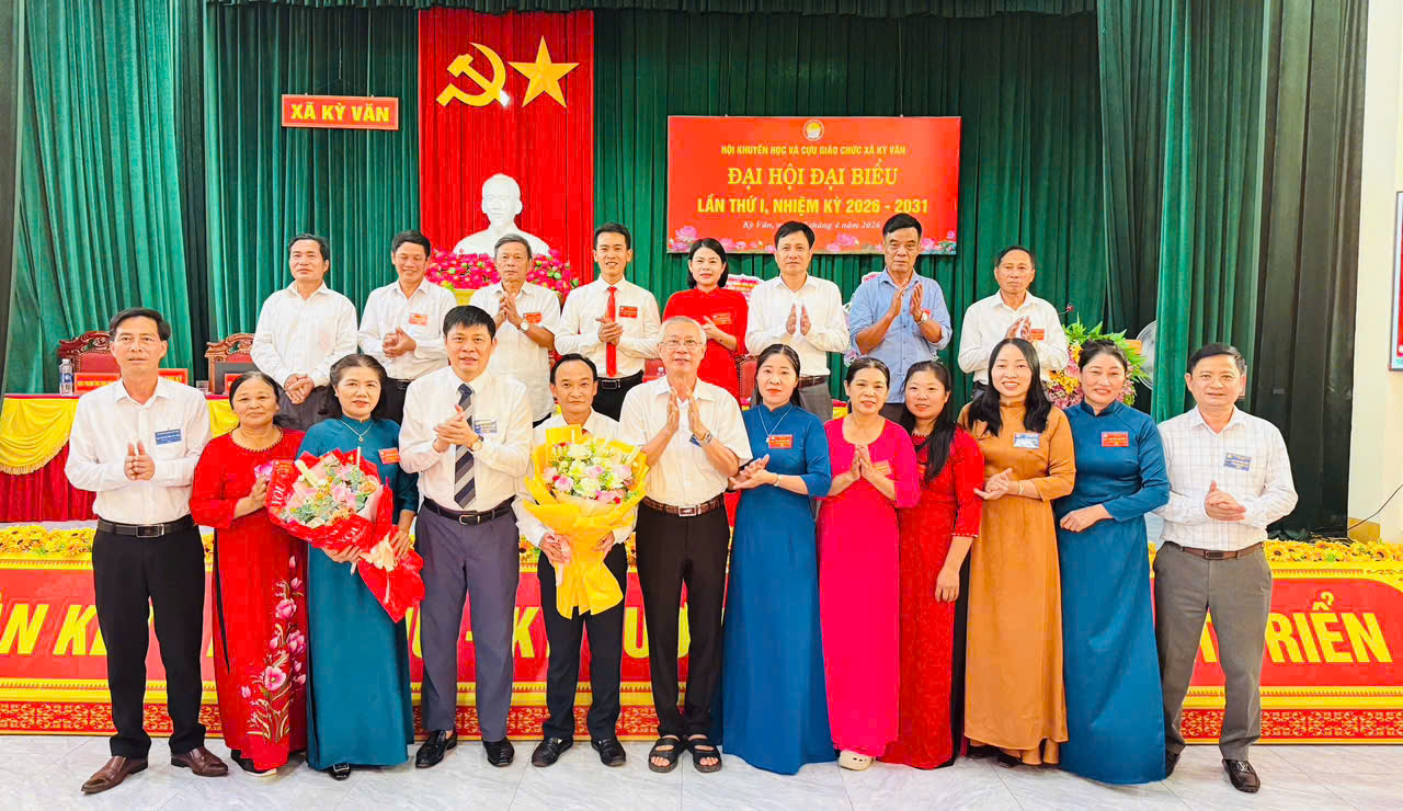 Hội Khuyến học và cựu giáo chức xã Kỳ Văn tổ chức Đại hội đại biểu lần thứ I, nhiệm kỳ 2026 – 2031