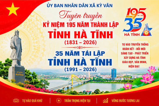 Bài tuyên truyền kỷ niệm 195 năm thành lập tỉnh Hà Tĩnh (1831 – 2026) và 35 năm tái lập tỉnh Hà Tĩnh (1991 – 2026)