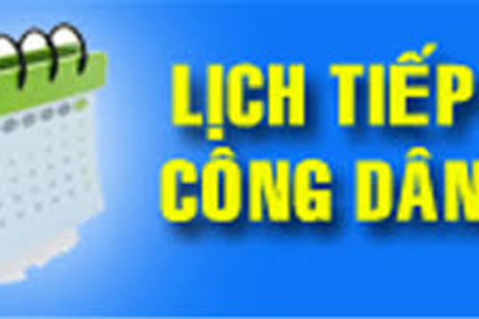 Thông báo lịch tiếp công dân định kỳ tháng 4 năm 2026 của đồng chí Chủ tịch UBND tỉnh Hà Tĩnh