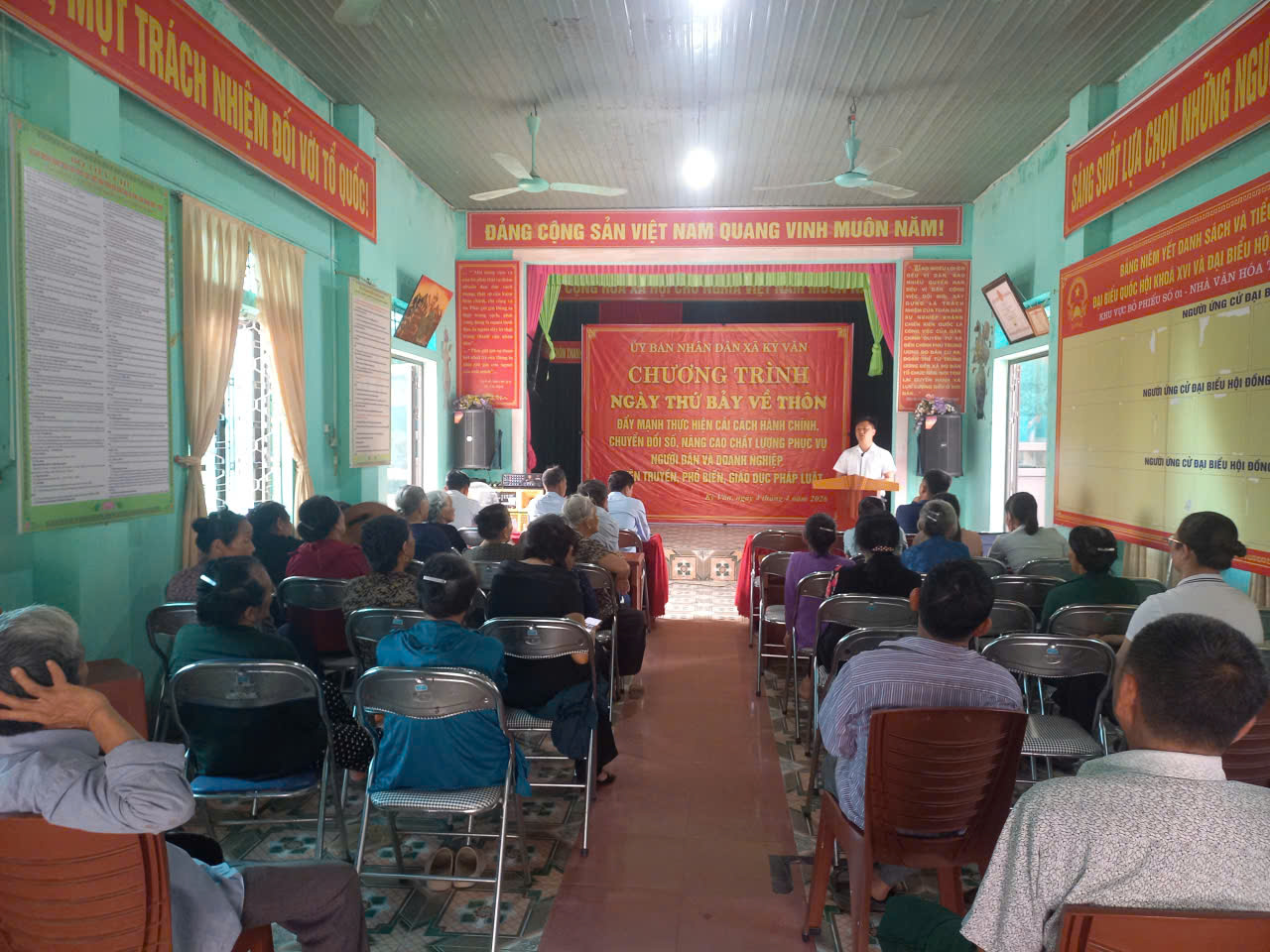 Ngày thứ Bảy về thôn tại thôn Thanh Sơn, xã Kỳ Văn