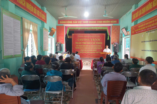 Ngày thứ Bảy về thôn tại thôn Thanh Sơn, xã Kỳ Văn 