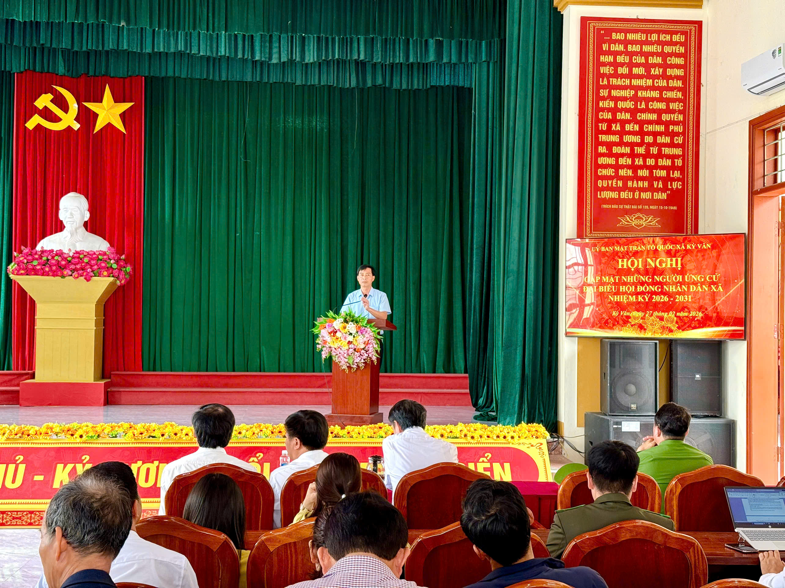 Ủy ban Mặt trận Tổ quốc Việt Nam xã Kỳ Văn tổ chức gặp mặt những người ứng cử đại biểu Hội đồng Nhân dân xã, nhiệm kỳ 2026 – 2031