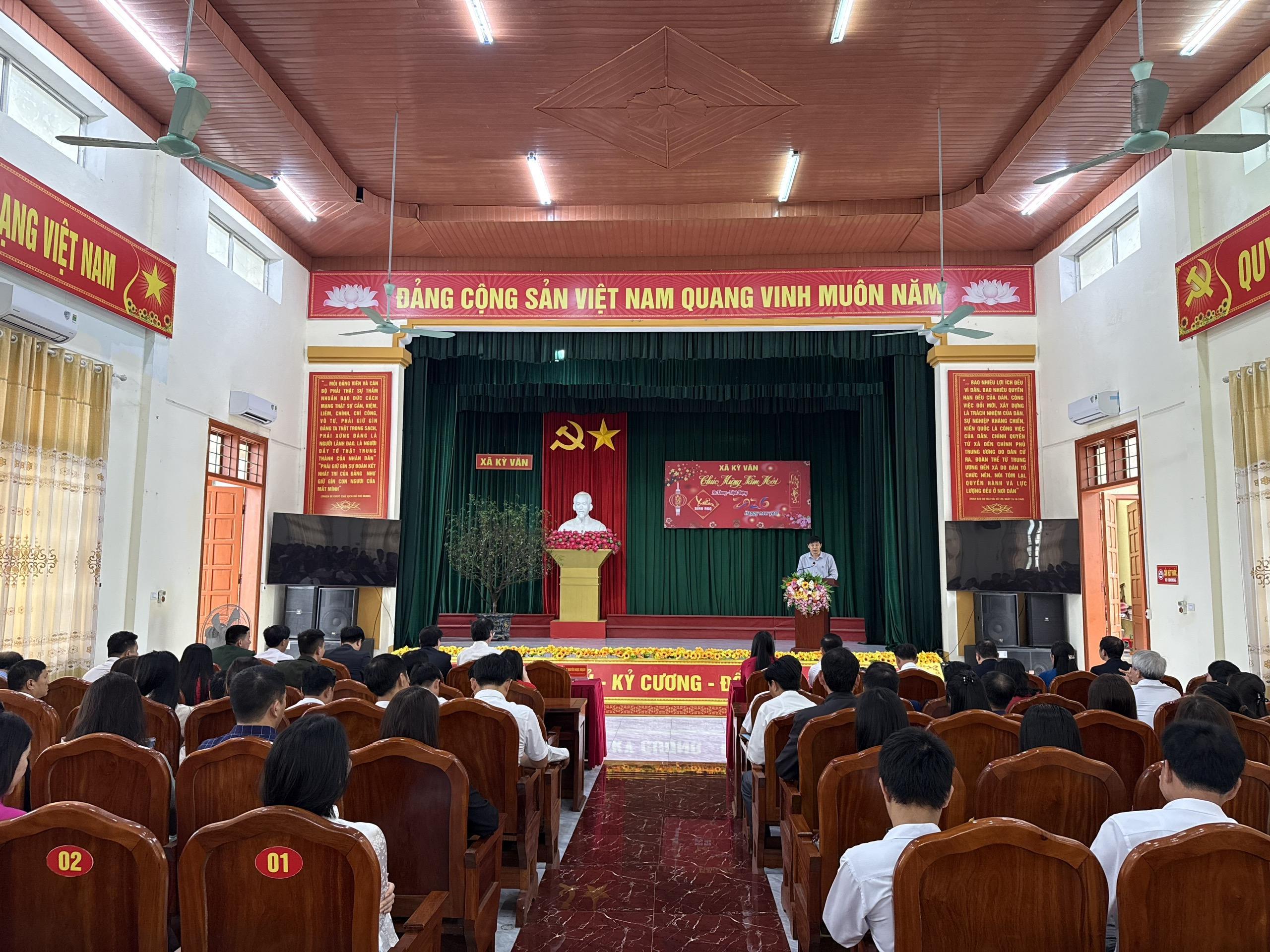 Xã Kỳ Văn tổ chức gặp mặt đầu Xuân Bính Ngọ 2026