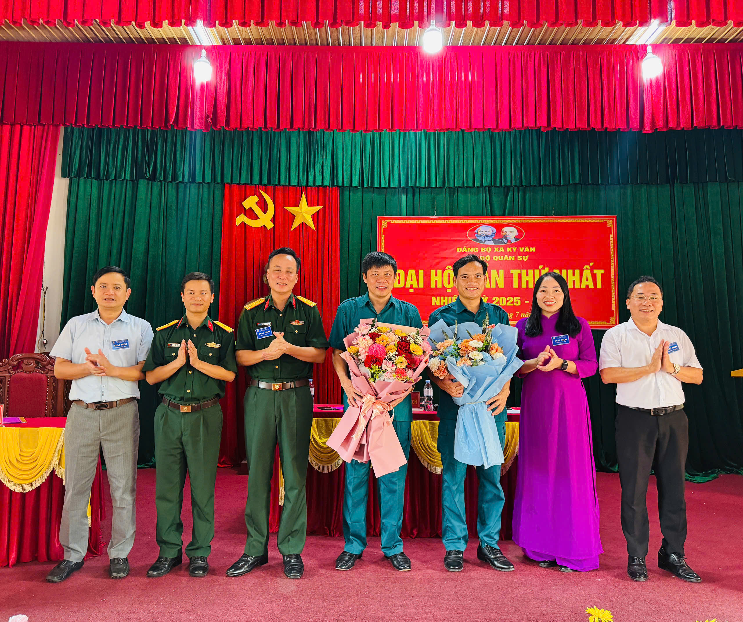 TỔ CHỨC THÀNH CÔNG ĐẠI HỘI CHI BỘ QUÂN SỰ XÃ KỲ VĂN LẦN THỨ I, NHIỆM KỲ 2025–2030 VỚI CHỦ ĐỀ: " Đoàn kết - Dân chủ - Đổi mới - Sáng tạo;  Xây dựng đơn vị vững mạnh toàn diện , Mẫu mực, tiêu biểu” 